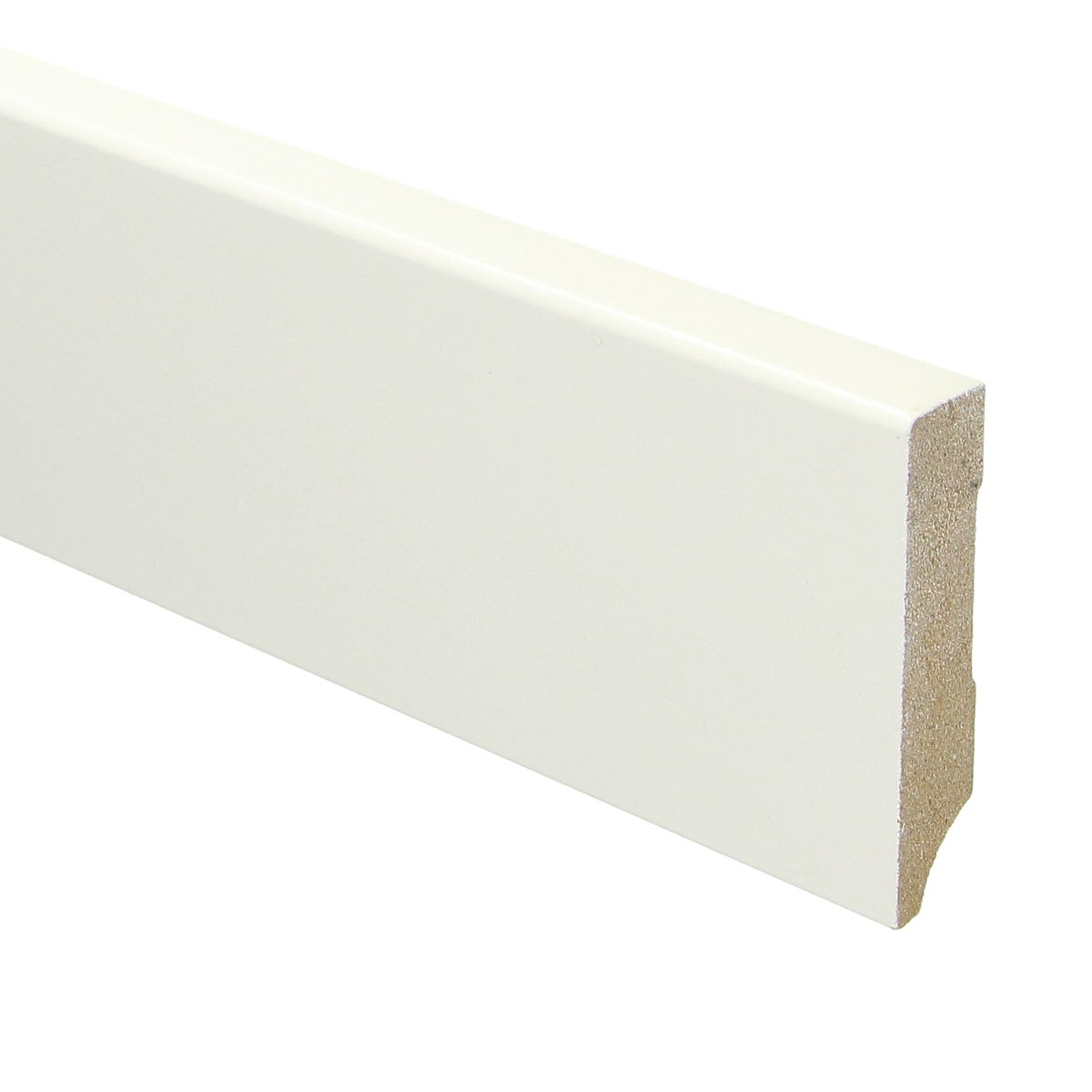Moderne Plint MDF 70x15 RAL 9010 Zuiver Wit