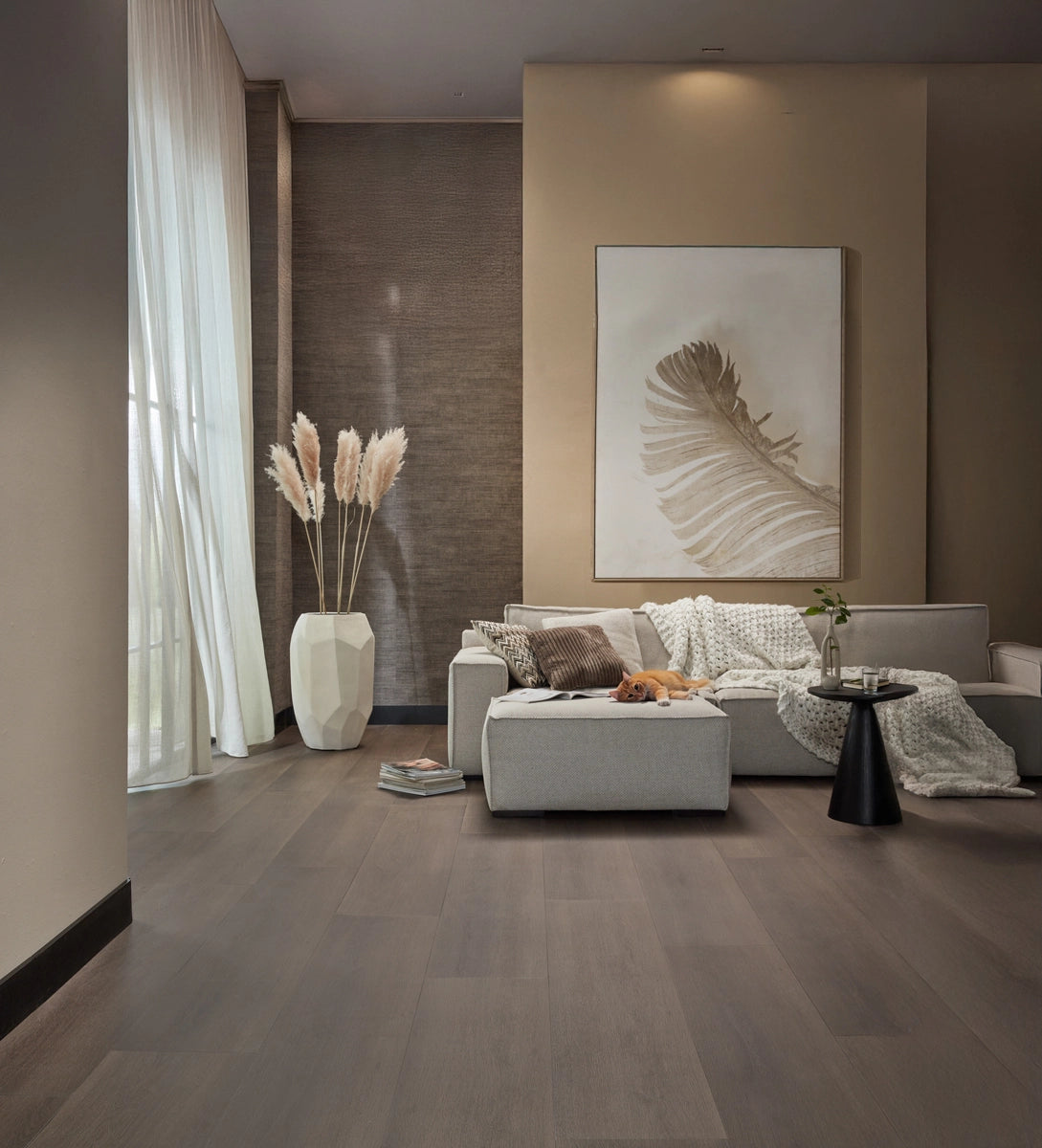 Floer Landhuis Click PVC – Donkere Eik