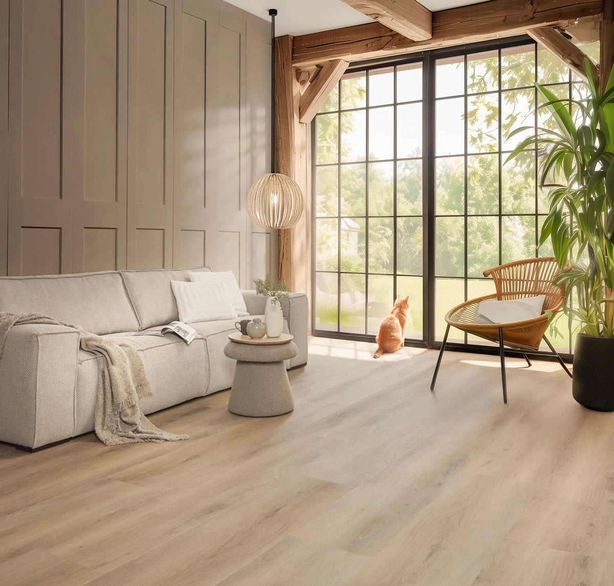 Floer Plak PVC Landhuis Rechte plank - Landelijke Eik