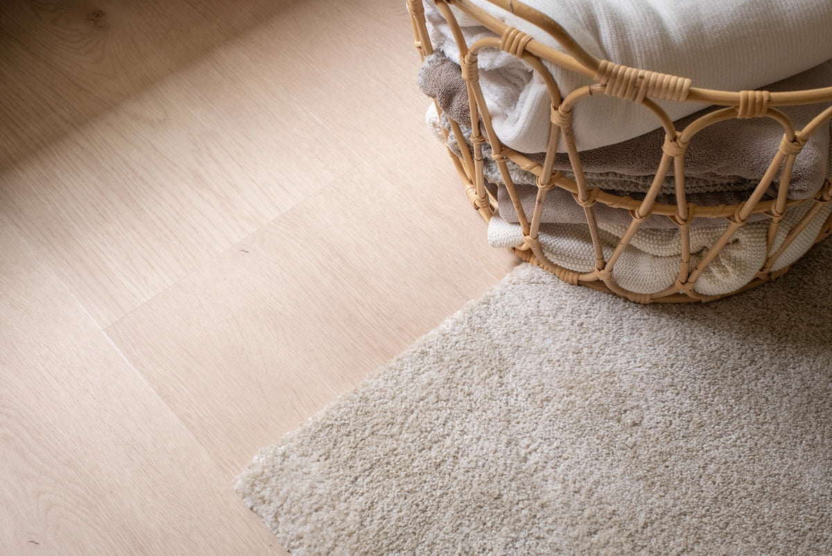 Floer Plak PVC Landhuis Rechte plank - Witte Eik