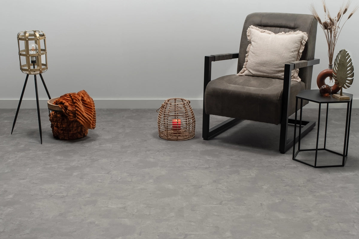 Floer Tegel PVC – Betonlook Grijs