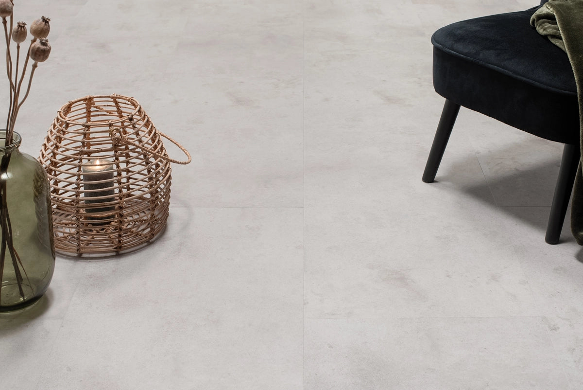 Floer Tegel PVC – Betonlook Lichtgrijs