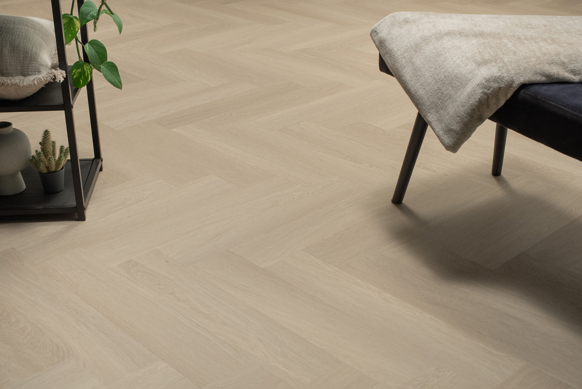 Floer Visgraat Click PVC – Beige Eiken