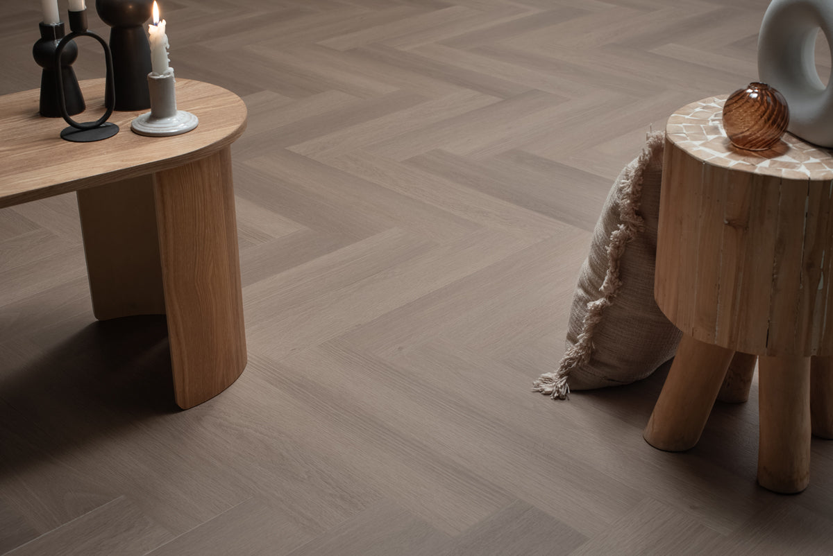 Floer Visgraat Click PVC – Greige Eiken