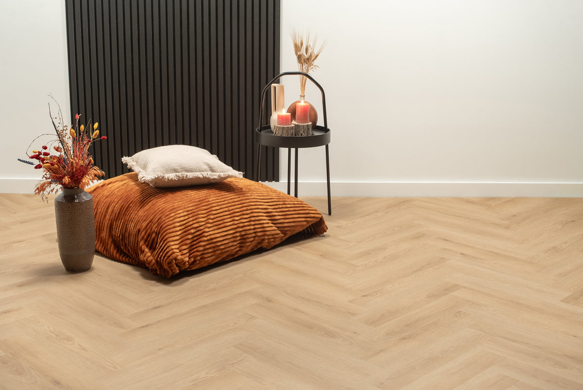 Floer Klik PVC Visgraat - Natuur Eiken