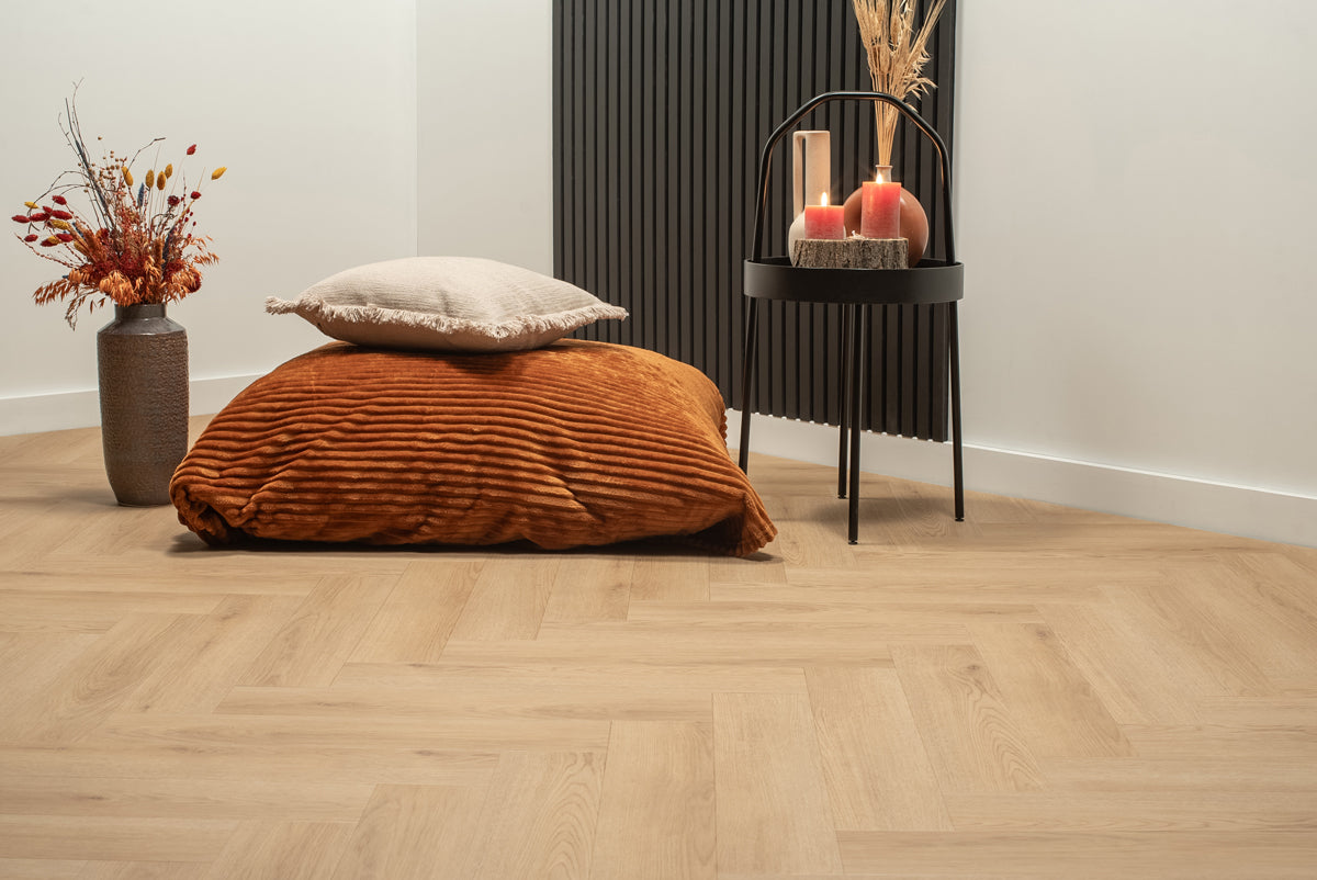 Floer Klik PVC Visgraat - Natuur Eiken