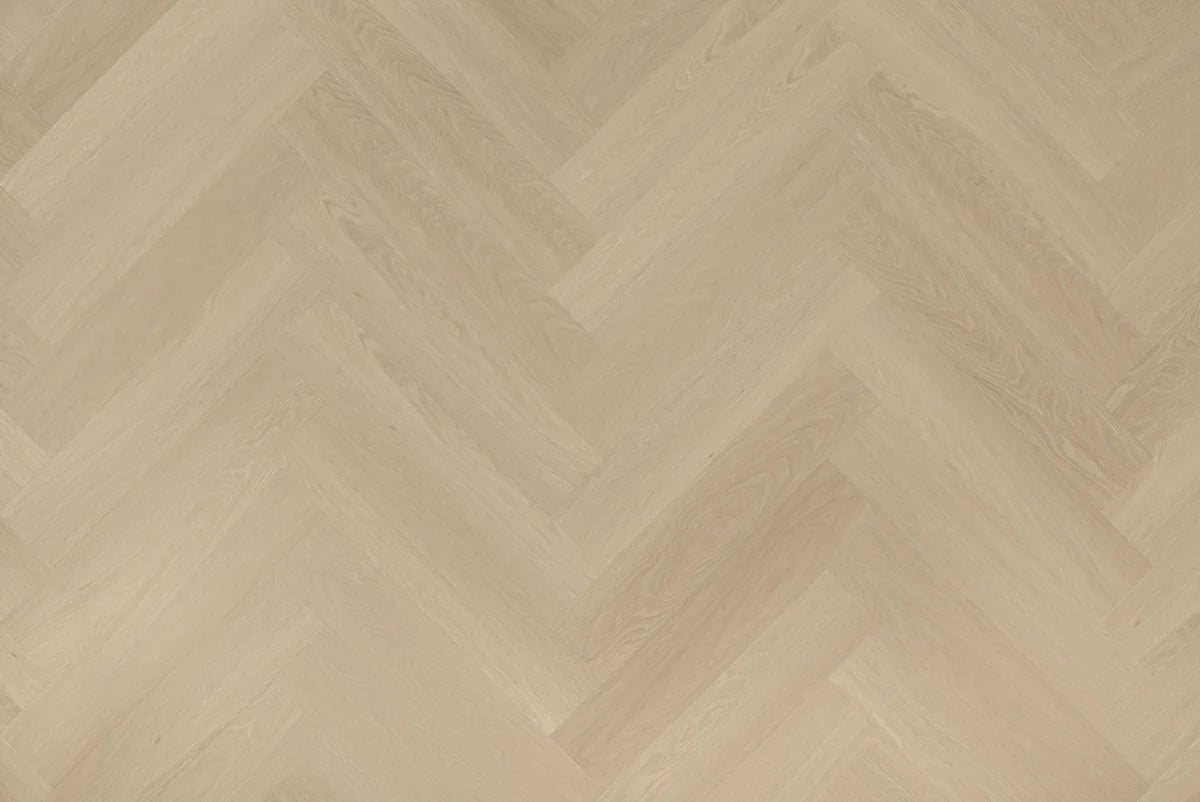 Proefstaal Floer Visgraat PVC – Beige Eiken