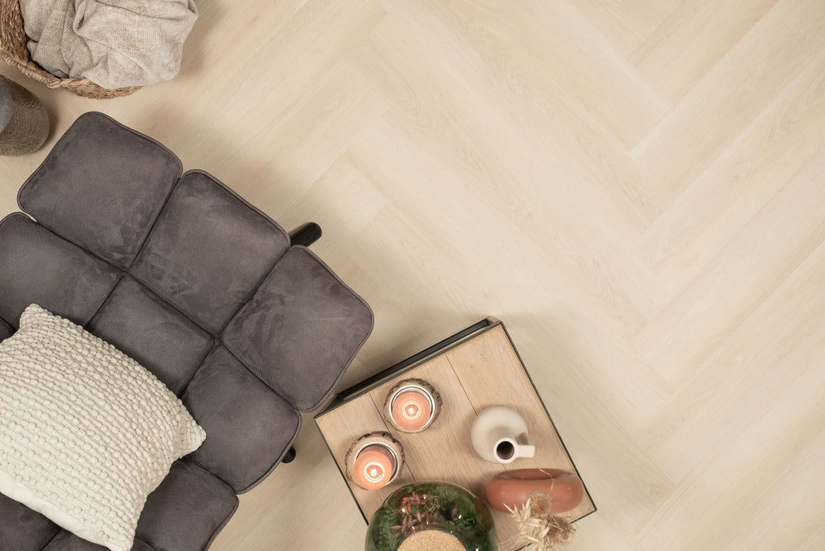 Floer Walvisgraat Click PVC – Balein Beige