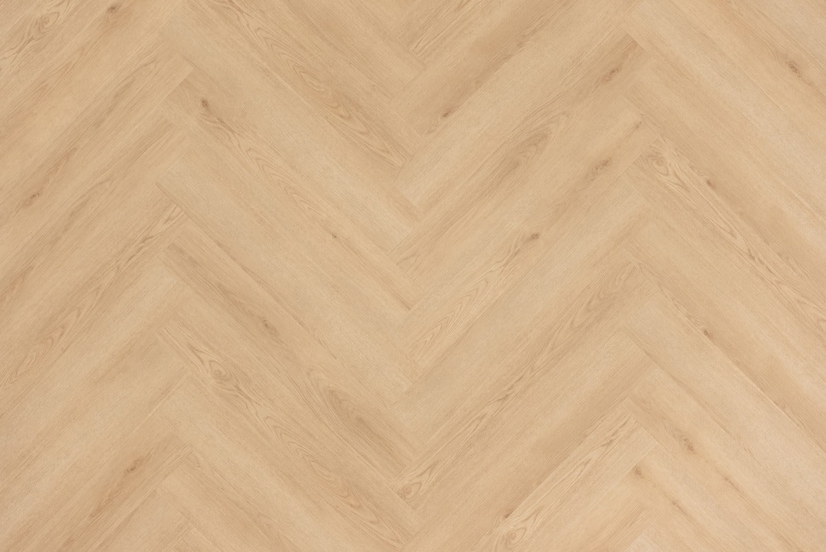 Proefstaal Floer Walvisgraat Click PVC – Bryde Bruin