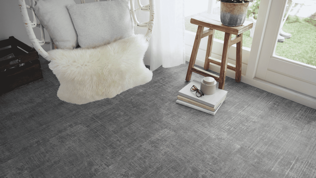 mFLOR Plak PVC Abstract Tegel - Asp Grey 53124