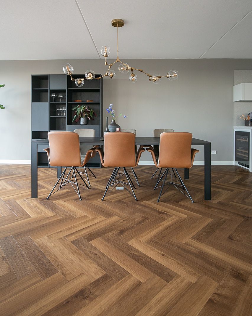 mFLOR Plak PVC Parva Broad Leaf Rechte plank - Dark Sycamore 40813