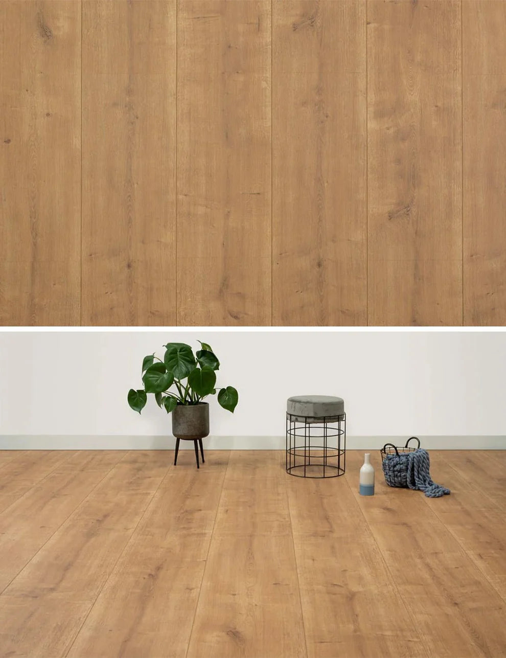Floer Laminaat Landhuis Robuust Rechte plank - Natuurlijke Eik