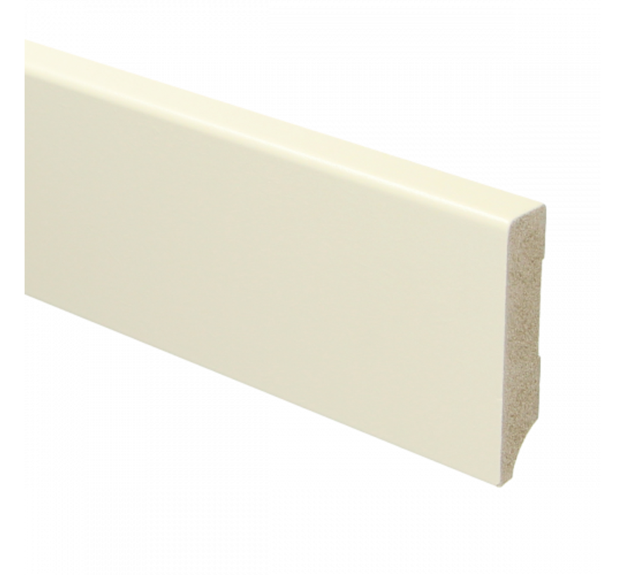 MDF Moderne plint 70x15 voorgelakt RAL 9001
