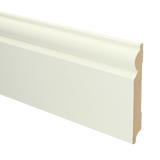 MDF Barok plint 120x15 wit voorgel. RAL 9010