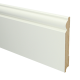 MDF Barok plint 150x18 wit voorgelakt RAL 9010