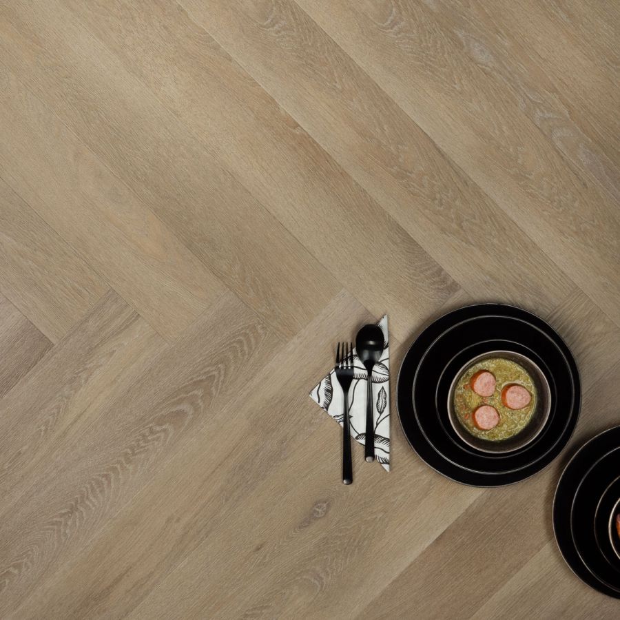 Douwes Dekker Klik PVC Ambitieus Trendy Visgraat - Honing