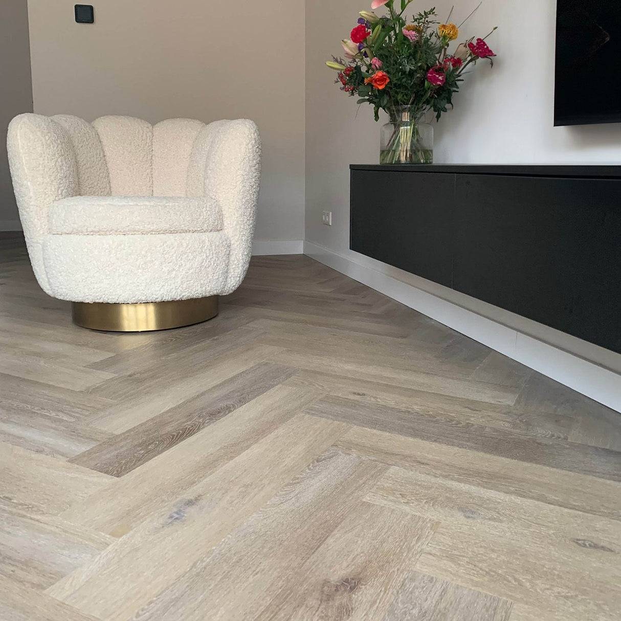 Douwes Dekker Plak PVC Ambitieus Trendy Visgraat - Honing