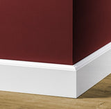 MDF Eigentijdse plint 70x15 wit voorgel. RAL 9010