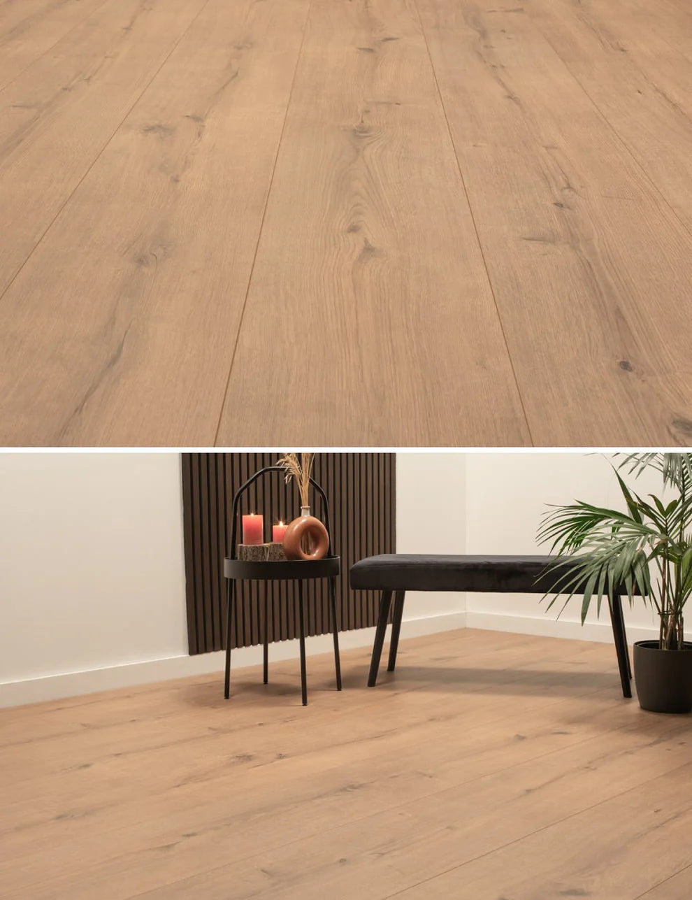 Floer Laminaat Landhuis Robuust Rechte plank - Bruine Eik