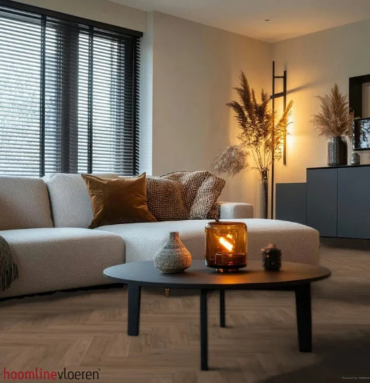 Hoomline Klik PVC Fusion Superior V4 Gotham Oak Visgraat - Honey 1075131