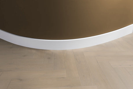 Flexibele Moderne plint 120/90/70x12 wit