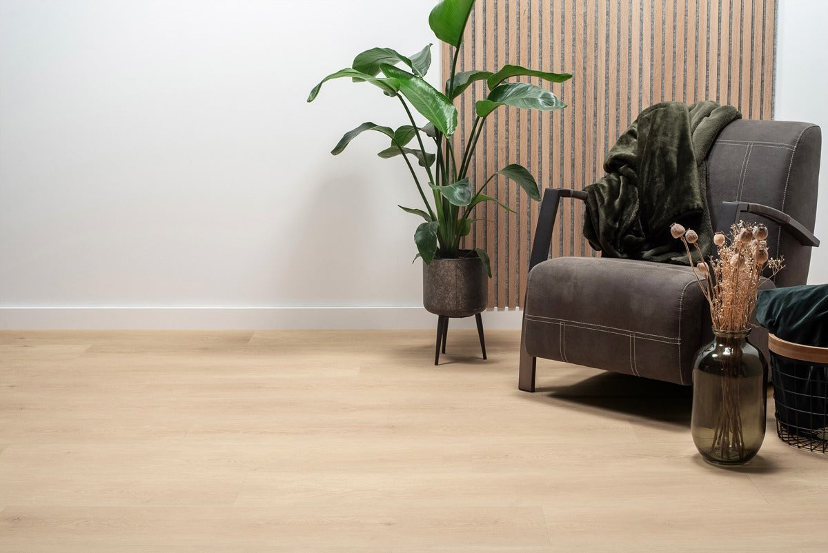 Floer Plak PVC Elegance Dorpen Rechte plank - Lisse Lichtbruin Eiken