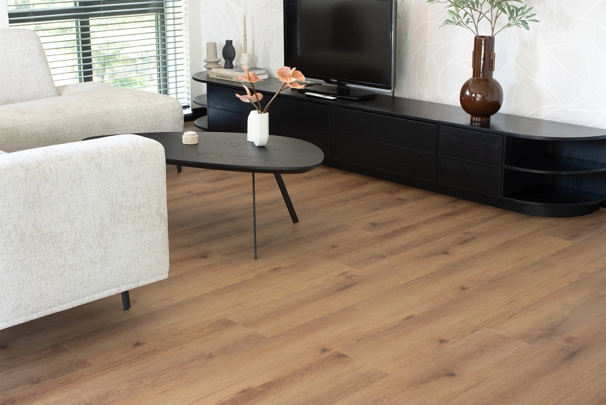 Floer Plak PVC Elegance Dorpen Rechte plank - Nootdorp Nootbruin Eiken