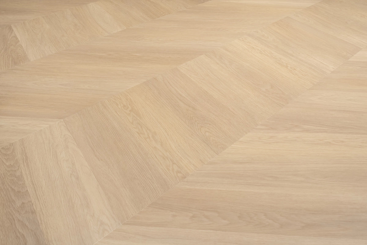 Floer Plak PVC Hongaarse Punt - Natuur Eiken