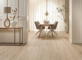 Floer Klik PVC Landhuis Rechte plank - Crème Eik