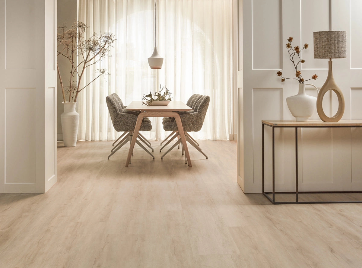 Floer Plak PVC Landhuis Rechte plank - Crème Eik