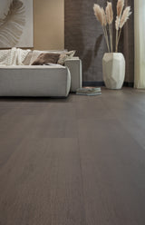 Floer Plak PVC Landhuis Rechte plank - Donkere Eik
