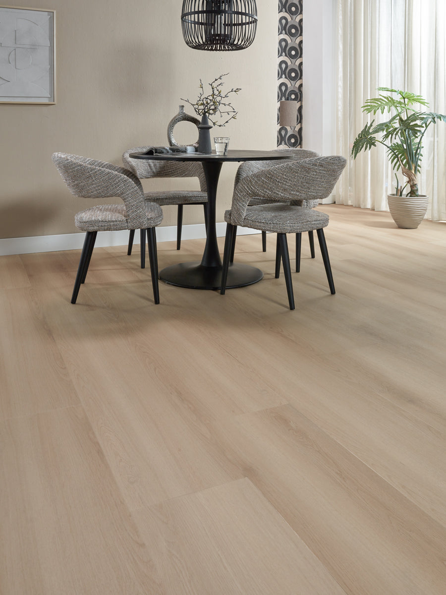 Floer Plak PVC Landhuis Rechte plank - Lichtbruine Eik