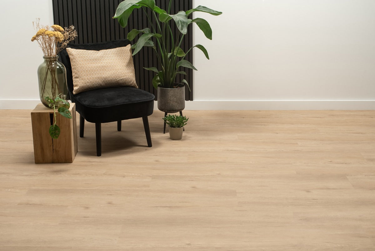 Floer Klik PVC Natuur Rechte plank - Garda Grijsbeige