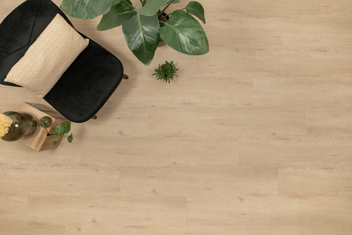 Floer Klik PVC Natuur Rechte plank - Garda Grijsbeige
