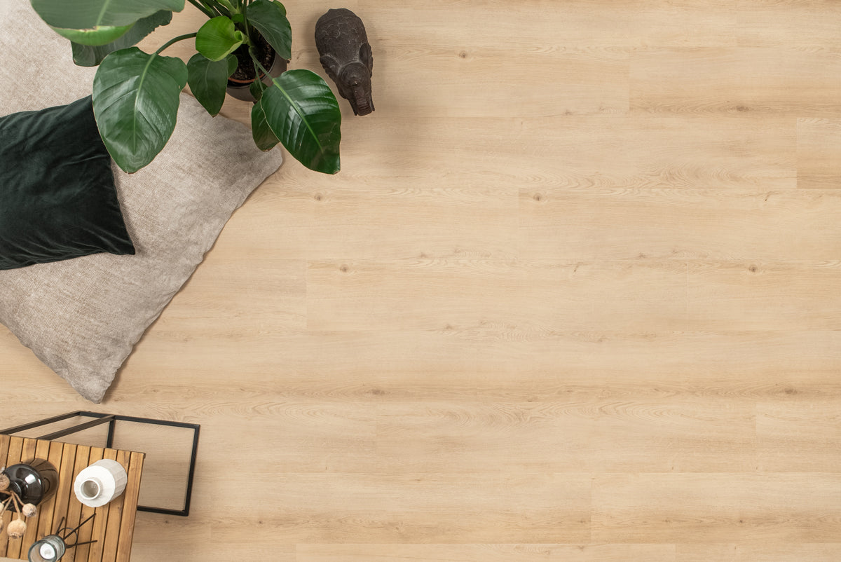 Floer Klik PVC Natuur Rechte plank - Cilento Crème