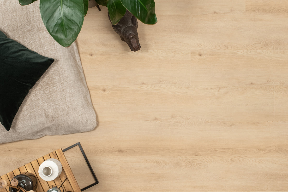 Floer Klik PVC Natuur Rechte plank - Cilento Crème