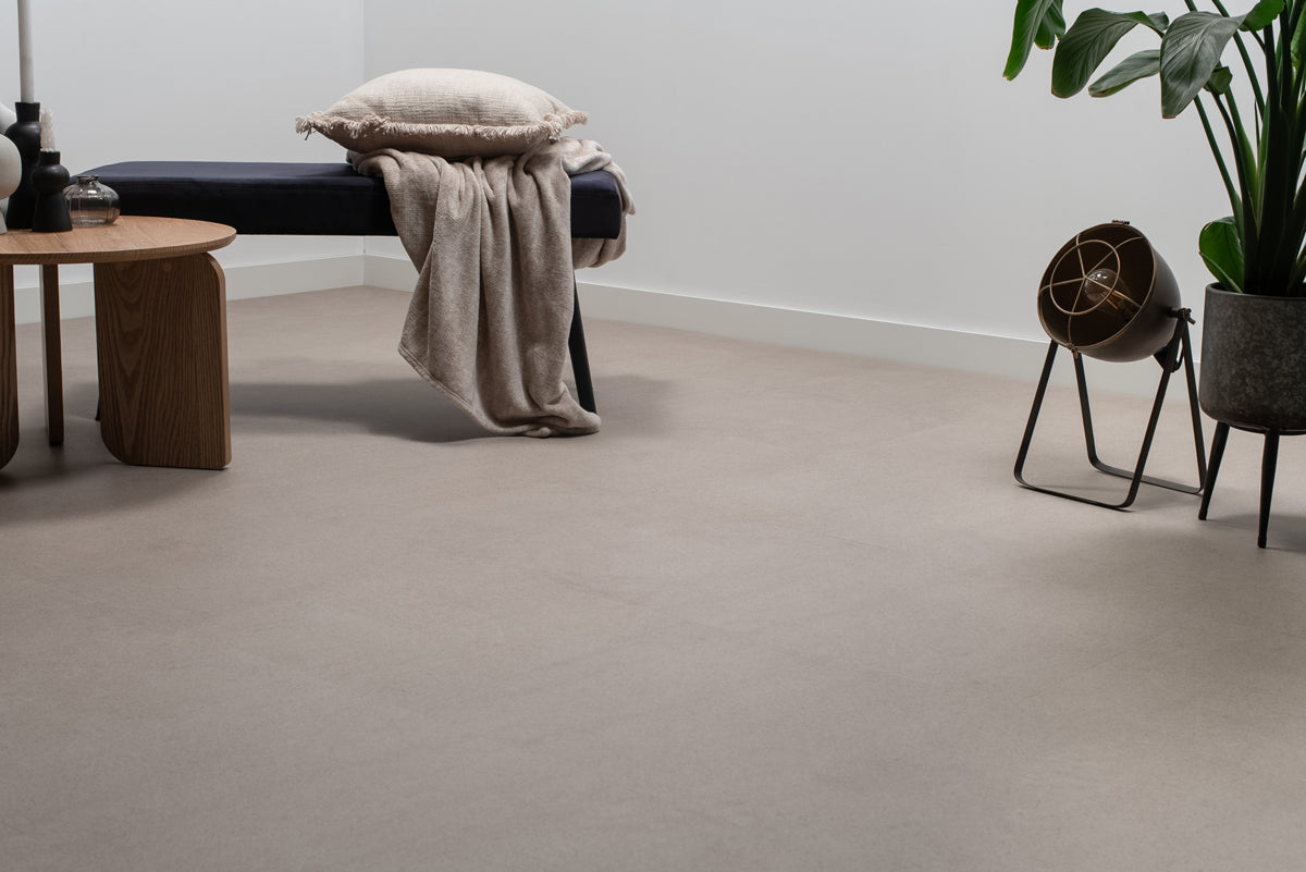 Floer Klik PVC Tegel - Betonlook Greige