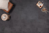 Floer Klik PVC Tegel - Betonlook Zwart
