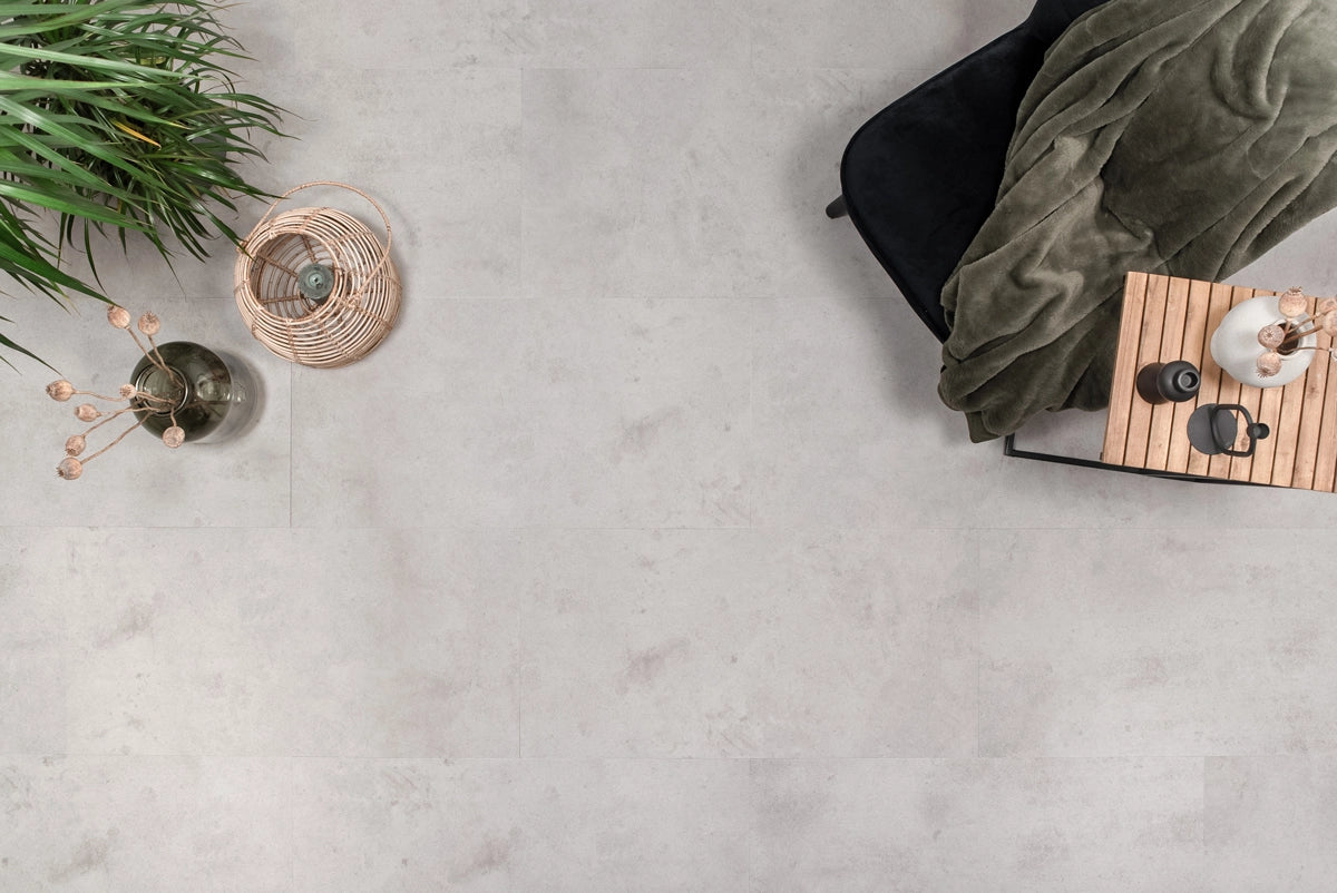 Floer  Tegel PVC – Betonlook Lichtgrijs