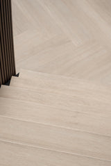 Floer Trap Overzettreden – Onbehandeld Eiken Dubbeltrede 138 cm