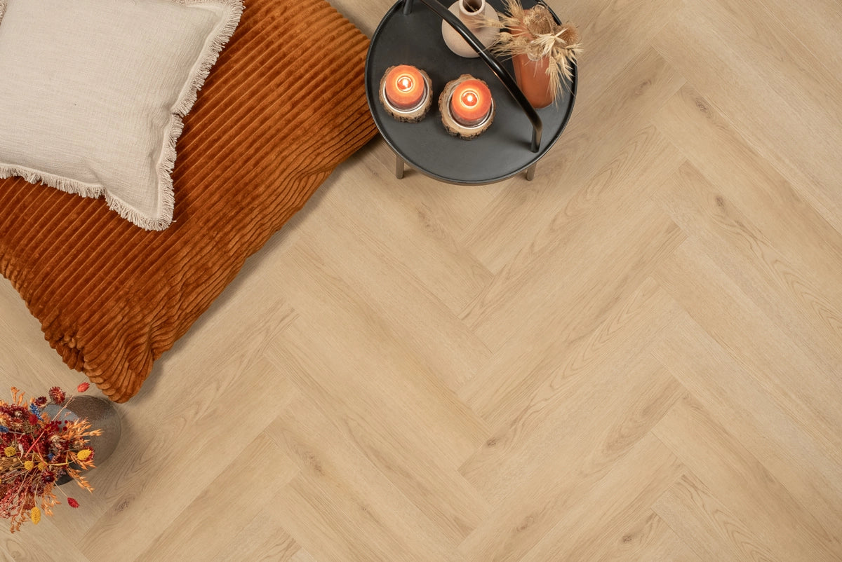 Floer Klik PVC Visgraat - Natuur Eiken