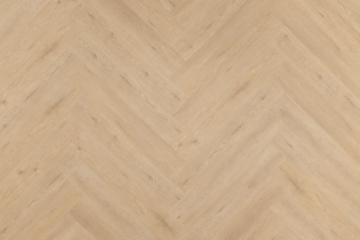 Proefstaal Floer Walvisgraat Click PVC – Gaia Grijsbeige