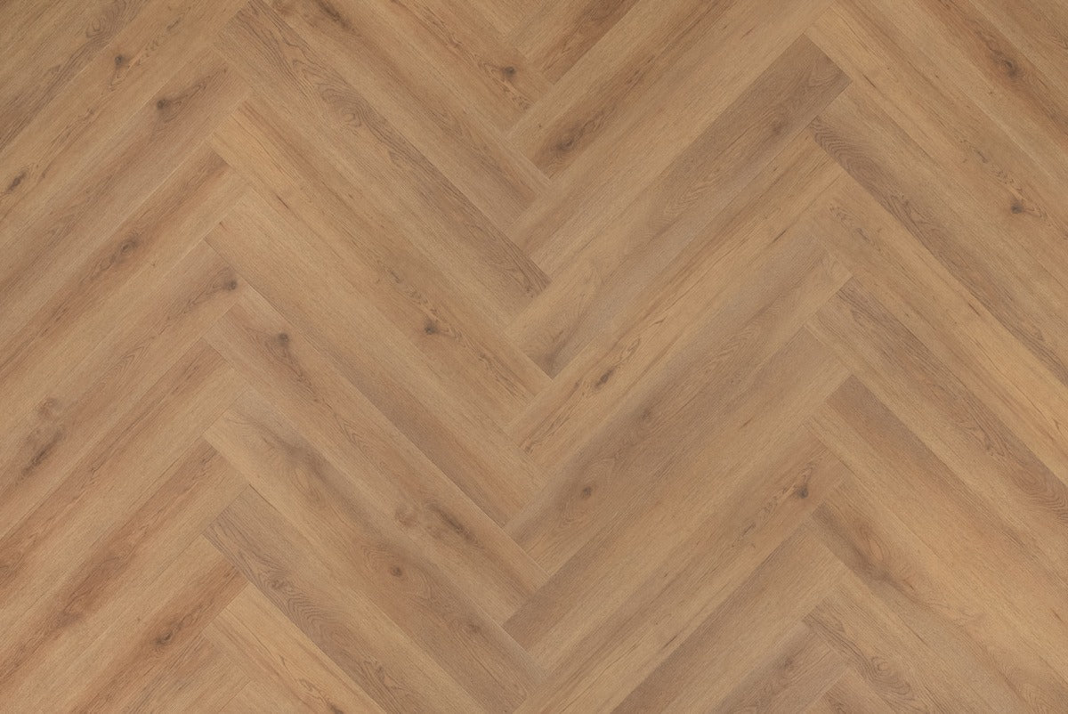 Proefstaal Floer Walvisgraat Click PVC – Narwal Nootbruin