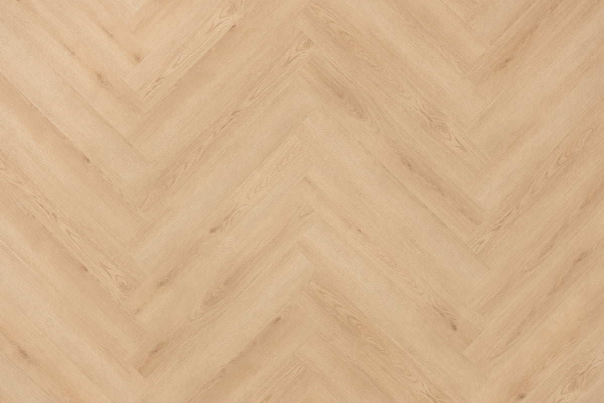 Proefstaal Floer Walvisgraat PVC – Bryde Bruin