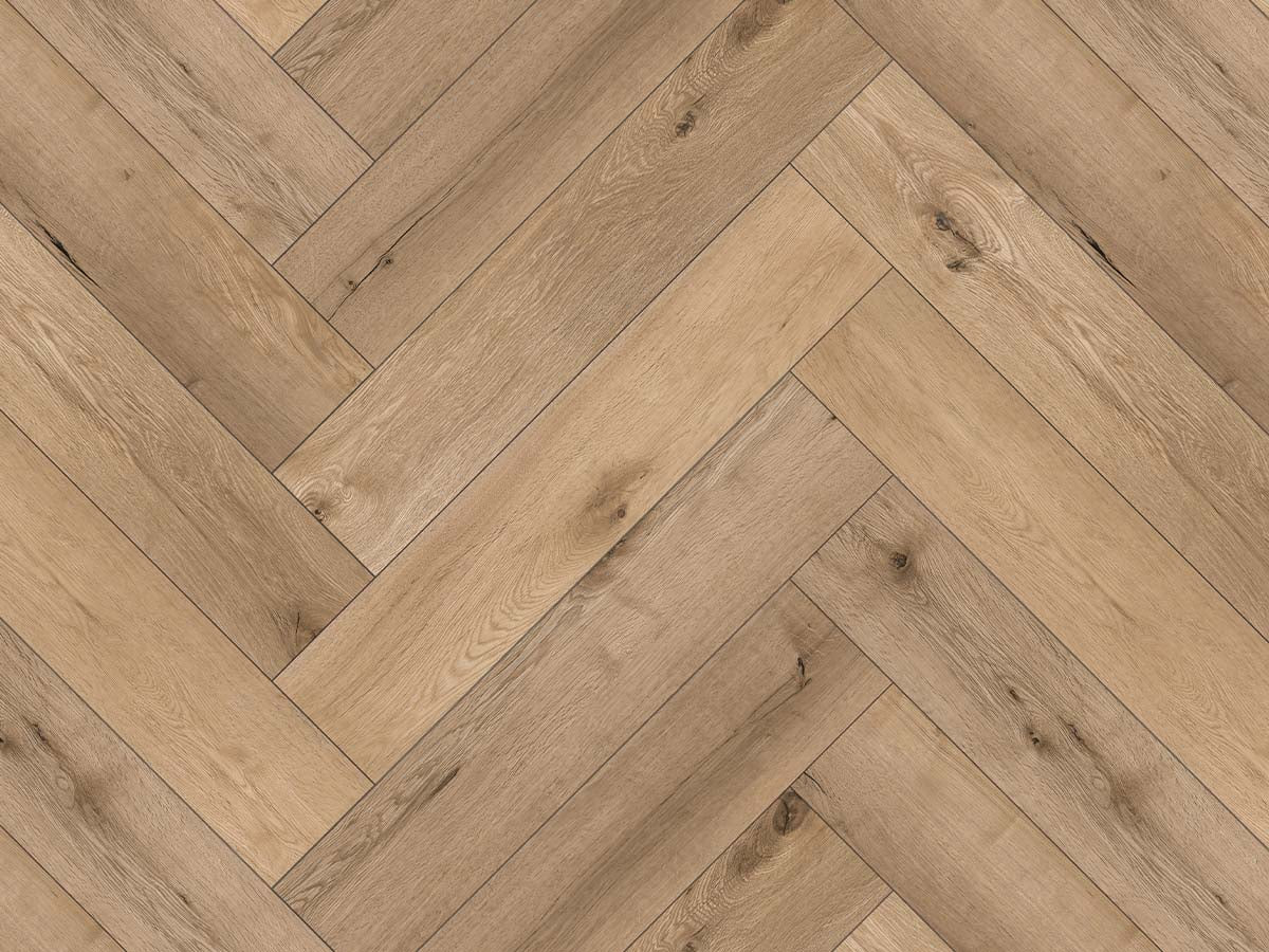 Proefstaal Calitex Kaschmir Oak Visgraat Klik PVC