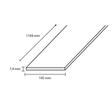 Laminaat Marmer 7,4x185x1184mm