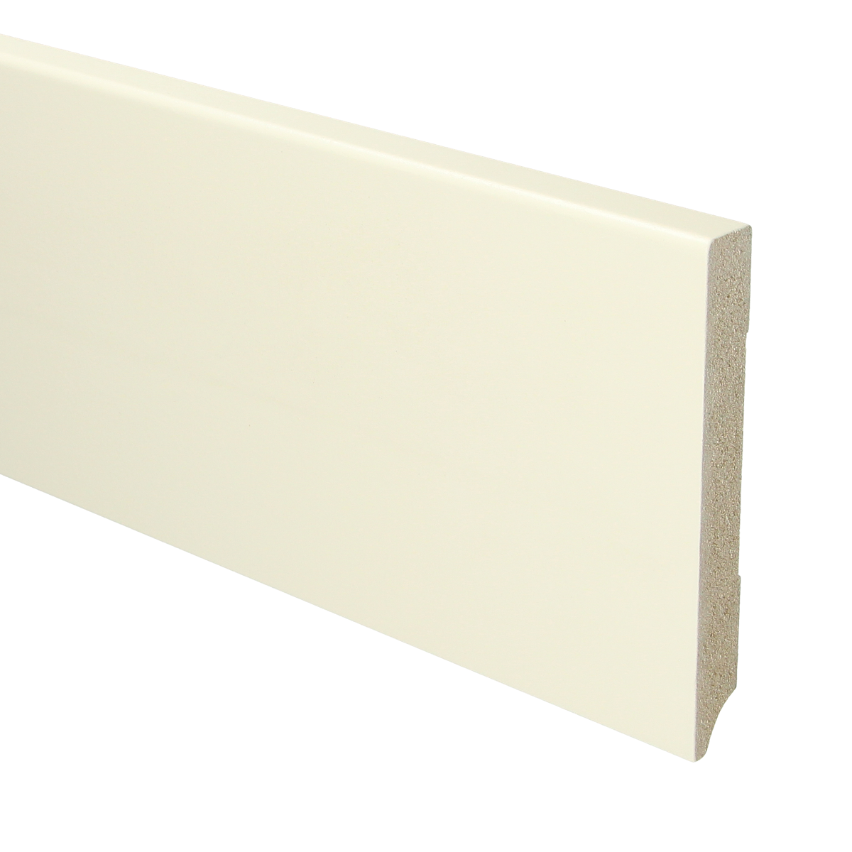 MDF Moderne Plint 120x15 RAL 9001 Cremewit