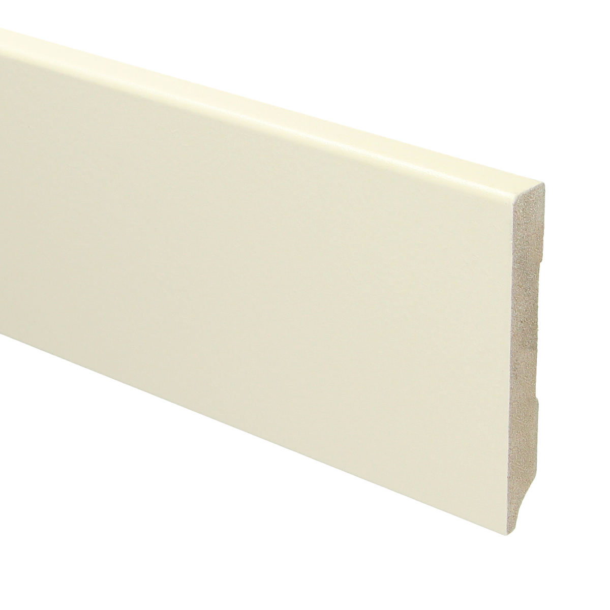 MDF Moderne Plint 90x12 RAL 9001 Cremewit