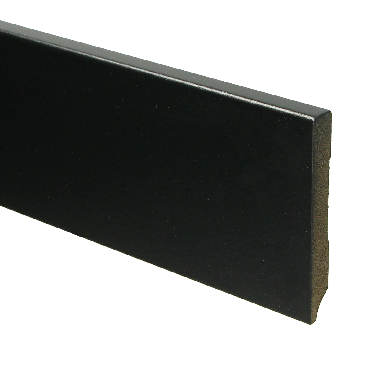 MDF Moderne plint 90x12 voorgelakt RAL 9005