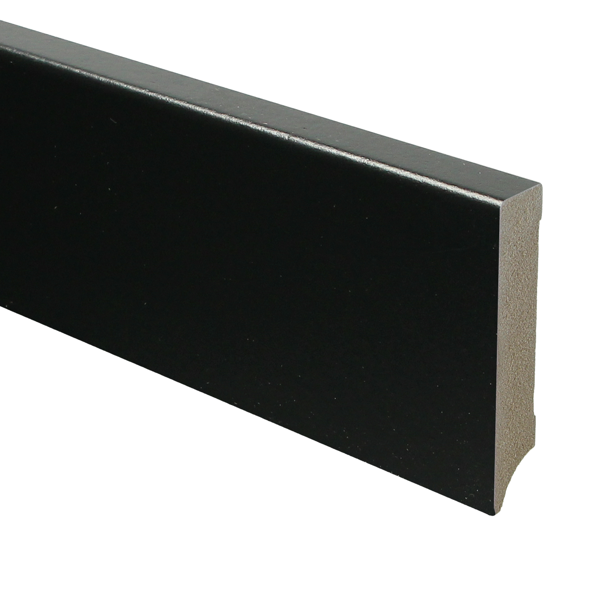 Moderne Plint MDF 90x18 RAL 9005 Zwart